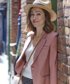 Emma Lowell The Wedding Veil Pink Blazer Coat