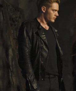 Shadowhunters Jace Wayland Black Leather Jacket