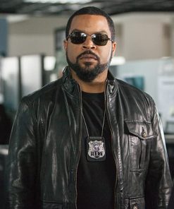 Ice Cube Ride Along Black Leather Jacket