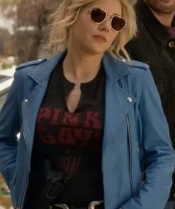 Katheryn Winnick Big Sky Leather Biker Jacket