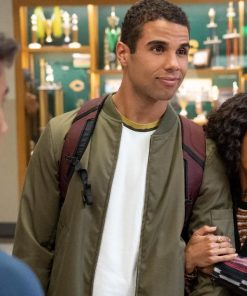 Love, Victor Mason Gooding Green Bomber Jacket