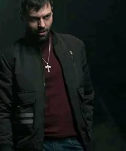 Boris Granolic The Equalizer Black Bomber Jacket