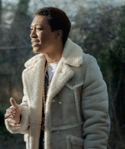 Demetrius Flenory Jr. Black Mafia Family Shearling Coat