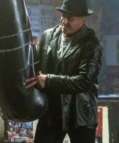 Creed II Sylvester Stallone Black Leather Jacket