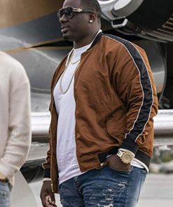 TV Series Ballers S04 Vernon Littlefield Brown Bomber Jacket