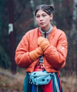 Dead End Maja Wolska Orange Quilted Jacket