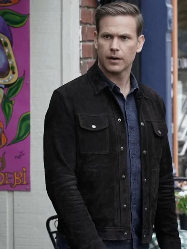 TV Series Legacies S01 Alaric Saltzman Black Suede Jacket Legacies Matthew Davis Black Jacket