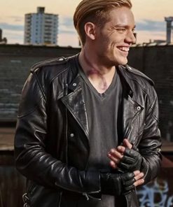 Shadowhunters Dominic Sherwood Black Biker Jacket