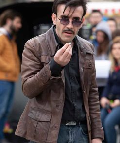 Tekin The Protector Mehmet Yilmaz Ak Brown Leather Jacket