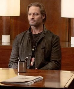 Colony Josh Holloway Brown Leather Jacket