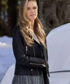 Zoe #Xmas Lillian Doucet-Roche Black Leather Jacket