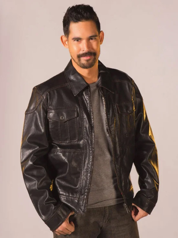 Zandro Return to Paradise 2022 Black Leather Jacket Return to Paradise Paul Paraiso Black Leather Jacket