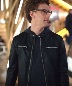 Noah Weisberg Zoey’s Extraordinary Playlist Leather Jacket