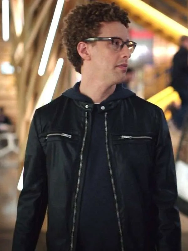 Zoey’s Extraordinary Playlist Season 2 Danny Black Leather Jacket Noah Weisberg Zoey’s Extraordinary Playlist Leather Jacket