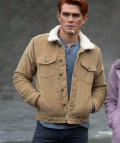 K.J. Apa Riverdale Brown Cotton Jacket