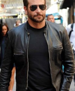 Bradley Cooper Adam Jones Burnt Black Leather Jacket