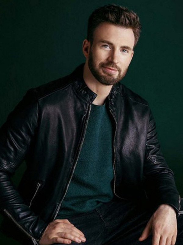 Chris Evans Jacket Live Smarter For A Better World Chris Evans Black Jacket