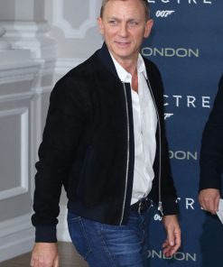James Bond Spectre Black Leather Jacket