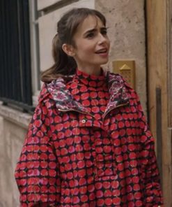 Emily in Paris S03 Lily Collins Red Cherries Jacket