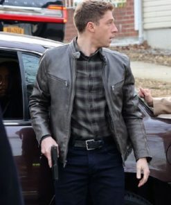 Joe Hill TV Series Blue Bloods Season 12 Gray Leather Jacket