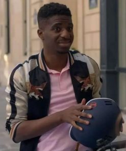 Emily In Paris S03 Samuel Arnold Eagle Bomber Jacket