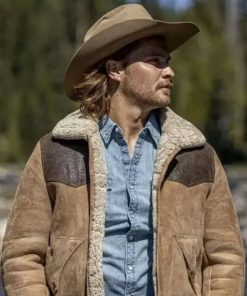 Yellowstone S05 Luke Grimes Suede Leather Jacket