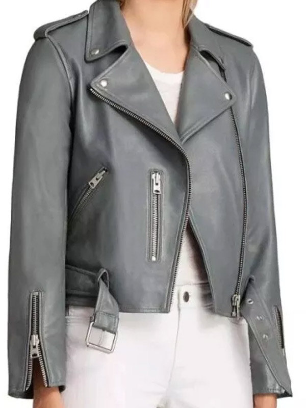 Nyla Harper The Rookie Season 03 Biker Leather Jacket Nyla Harper The Rookie Season 03 Gray Biker Leather Jacket