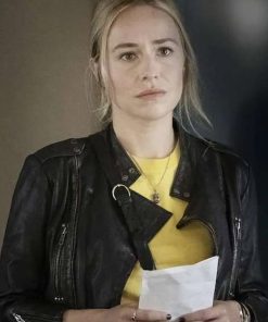 Barry Sarah Goldberg Black Leather Jacket