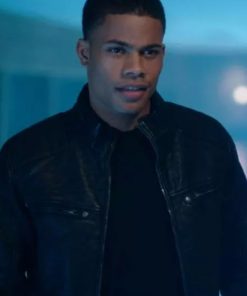 Jordan Calloway Riverdale Black Leather Jacket