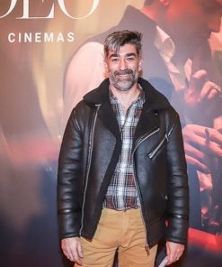 Alexandre Ferreira Amadeo Black Shearling Leather Jacket