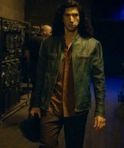 Adam Driver Annette Henry McHenry Green Leather Jacket