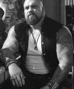 Movie The Expendables 4 Eddie Hall Black Cotton Vest