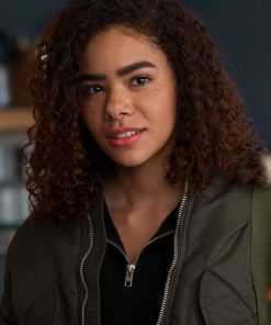 Antonia Gentry Ginny & Georgia Antonia Gentry Green Bomber Jacket