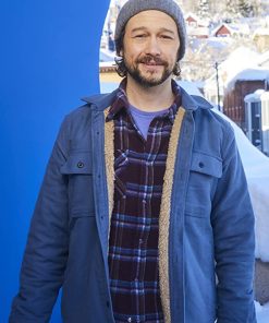 Gordon-Levitt Flora and Son Joseph Blue Jacket