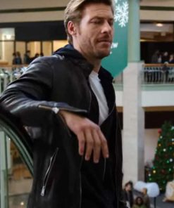Luke Bracey Holidate Jackson Black Leather Jacket