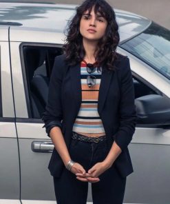 Eiza González I Care a Lot 2021 Fran Black Blazer Coat