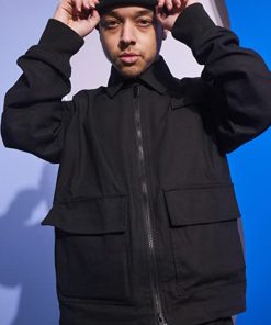 Jason Genao Divinity Star Black Cotton Jacket