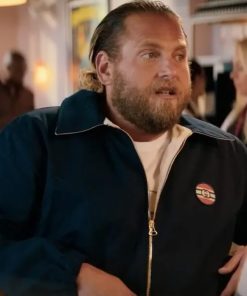 Jonah Hill You People 2023 Ezra Blue Cotton Jacket