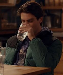 Ginny & Georgia Felix Mallard Green Puffer Jacket