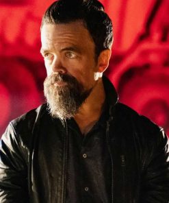 Marla Grayson I Care a Lot Peter Dinklage Black Leather Jacket