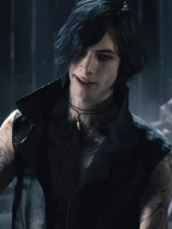 V Devil May Cry 5 Coat V Devil May Cry 5 Black Leather Coat