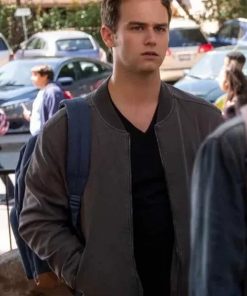 Brandon Flynn 13 Reasons Why Justin Foley Grey Cotton Jacket