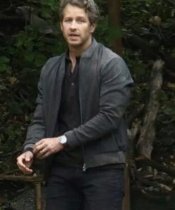 Manifest Josh Dallas Leather Bomber Jacket