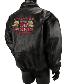 Interview with The Vampire Crew Leather Black Jacket