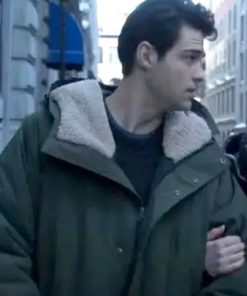 Owen Hendricks The Recruit Noah Centineo Green Hooded Jacket