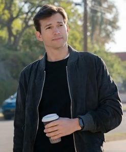 Ashton Kutcher Your Place or Mine Bomber Jacket