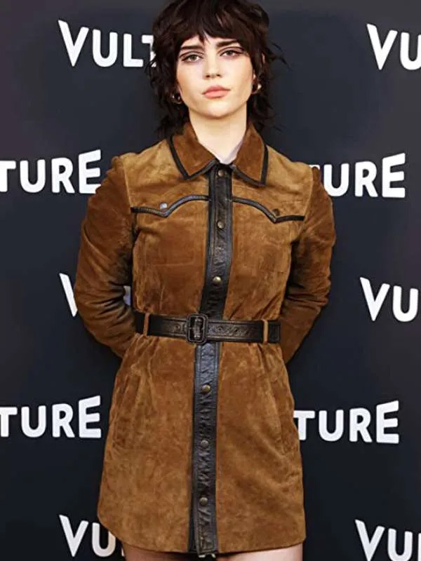 Sophie Thatcher Yellowjackets Leather Jacket Sophie Thatcher Yellowjackets Suede Leather Jacket