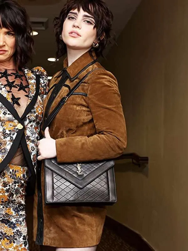 Sophie Thatcher Yellowjackets Suede Leather Jacket Sophie Thatcher Yellowjackets Leather Jacket