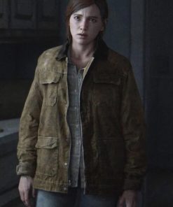 Ellie Video Game The Last of Us Brown Suede Jacket