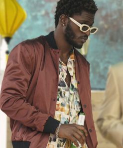 Jay Will Tulsa King Tyson Brown Bomber Jacket